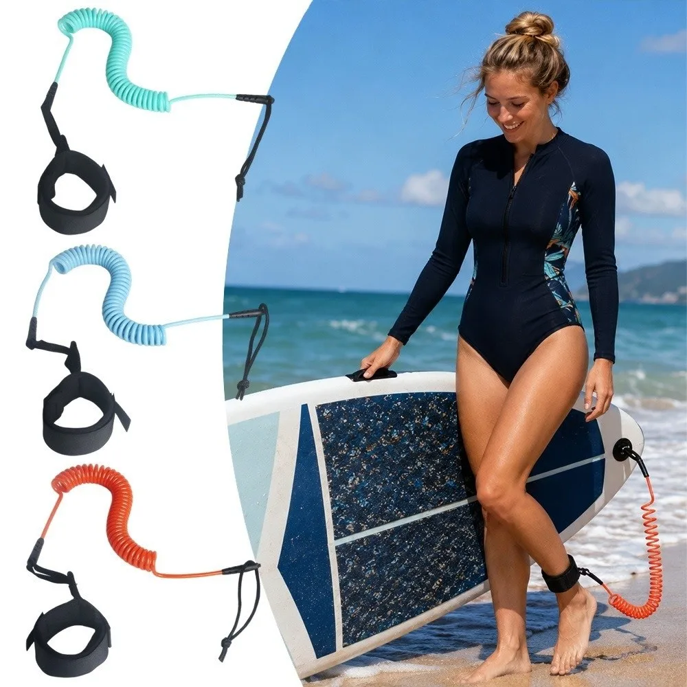 Correa de surf TPU antipérdida con cuerda de tracción para tabla - imagen 4