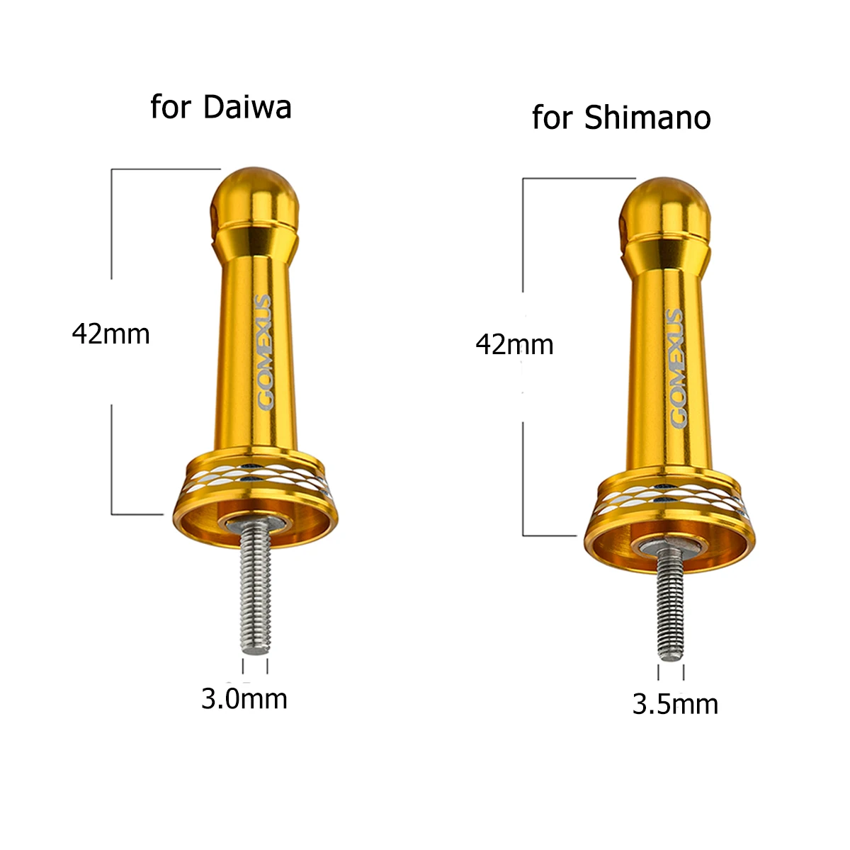Gomexus R3 Portacarretes Antirayaduras 42mm para Shimano Daiwa - imagen 3