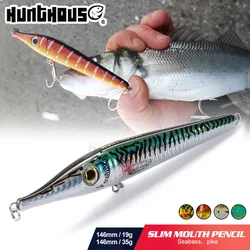 Hunthouse Lápiz Flotante Stickbait lubina larga – Señuelo hundente