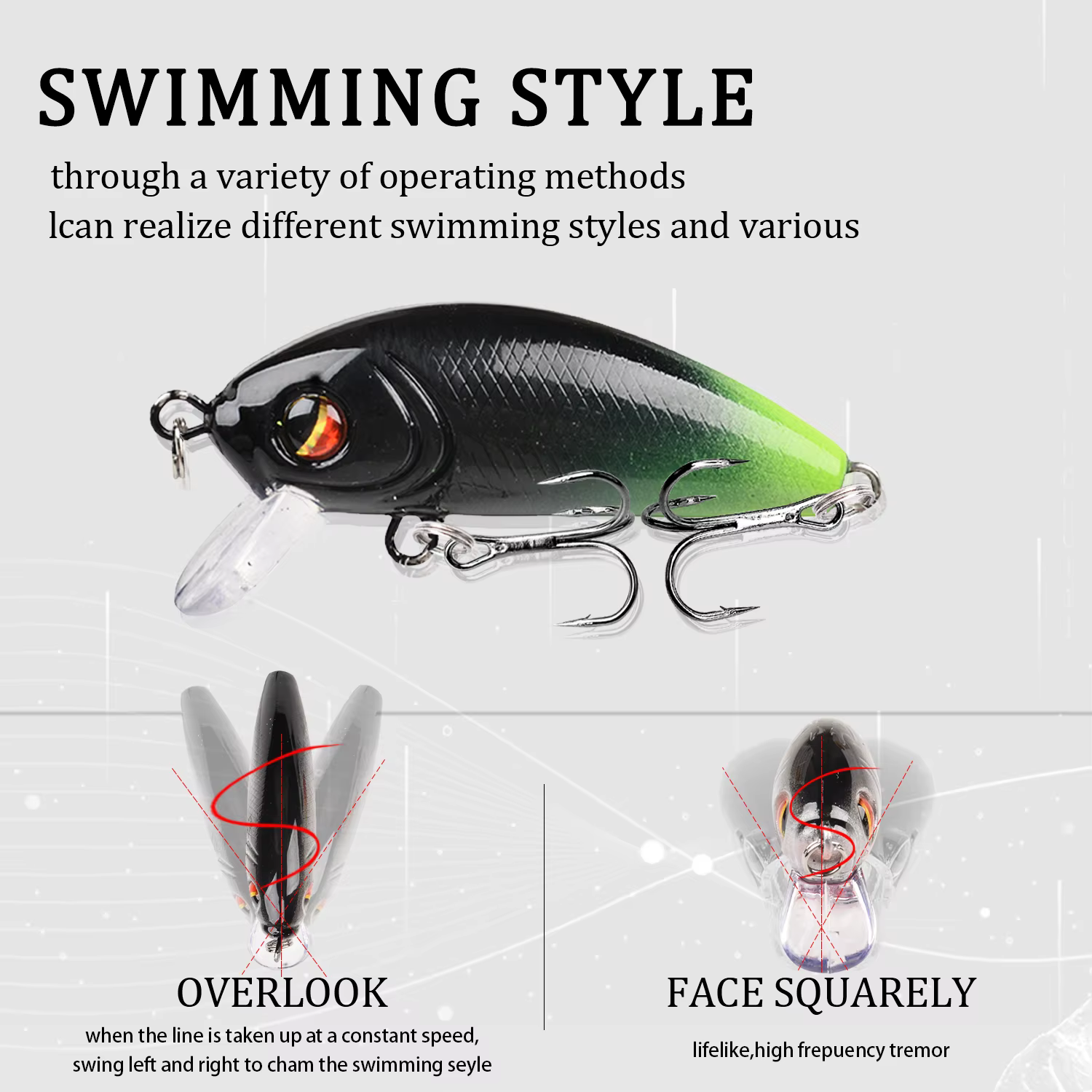 Jerkbait Flotante 5cm 4,5g - Modelo japonés para Lucio - imagen 5