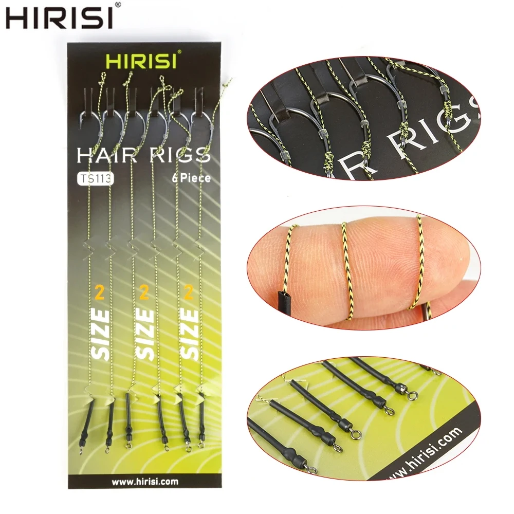 Aparejos de pelo Hirisi para carpa – Montaje listo con anzuelo Boilie
