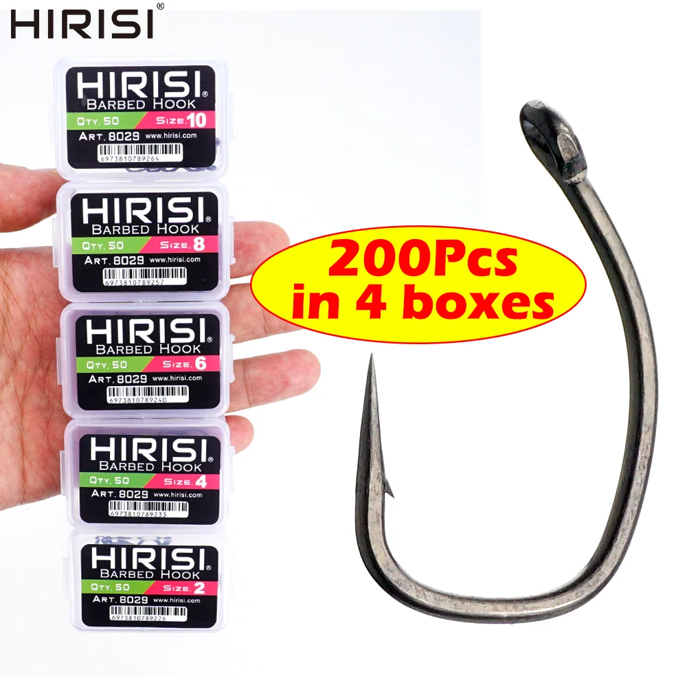 Anzuelos de Carpa Hirisi 8029 punta de garra con barba PTFE - imagen 2