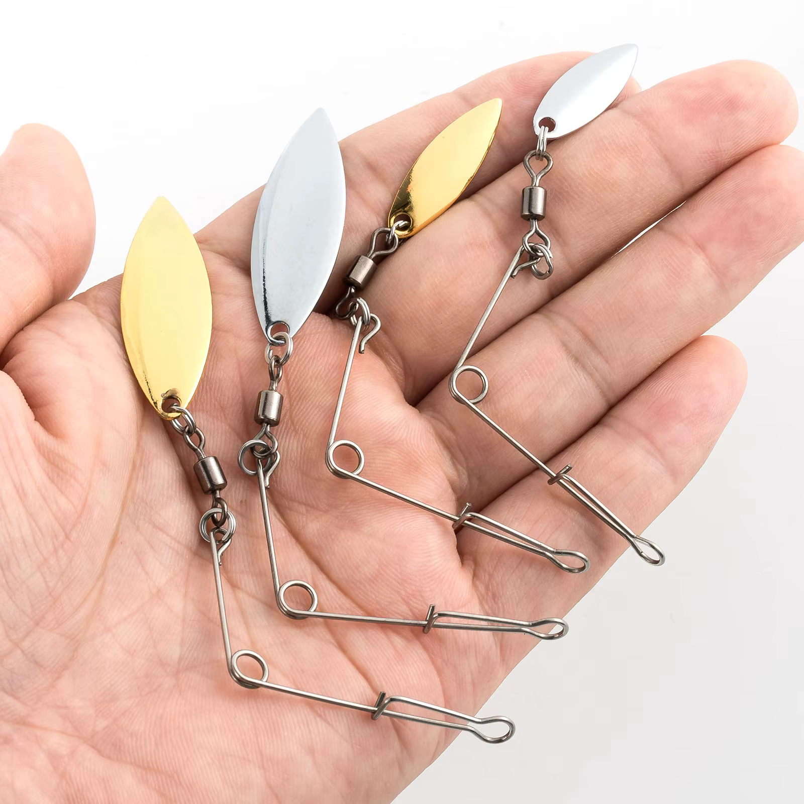 Spinnerbait de aluminio para black bass – Señuelo con paleta - imagen 3
