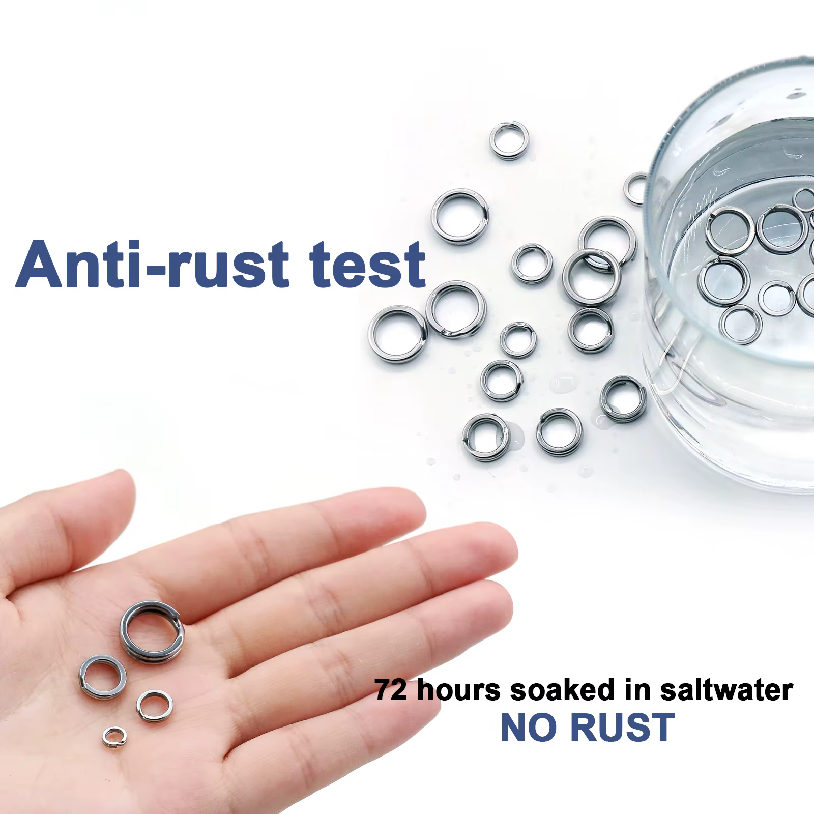 Anillos divididos acero inoxidable para agua salada - imagen 5