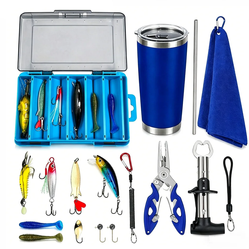 Kit en caja con compartimentos y accesorios