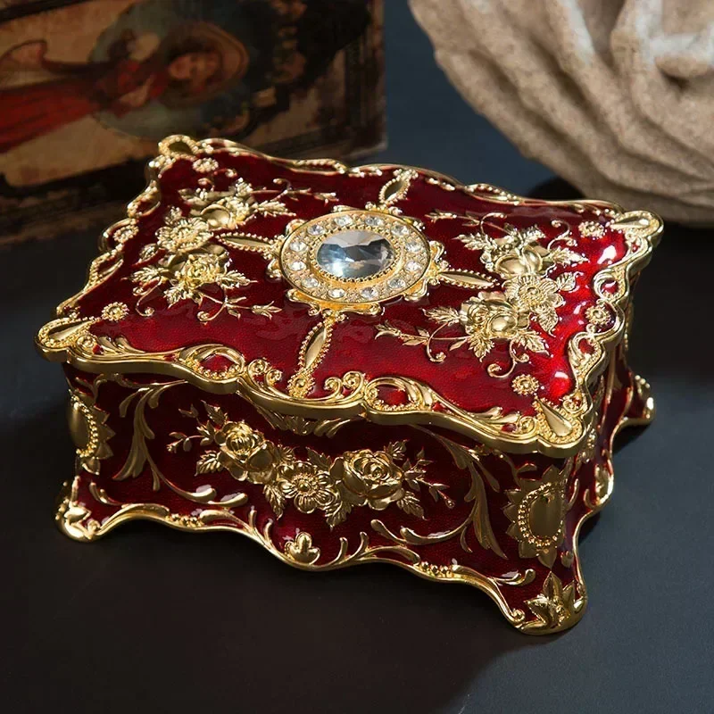 Joyero decorativo – Cofre para anillos, pendientes y collar - imagen 4
