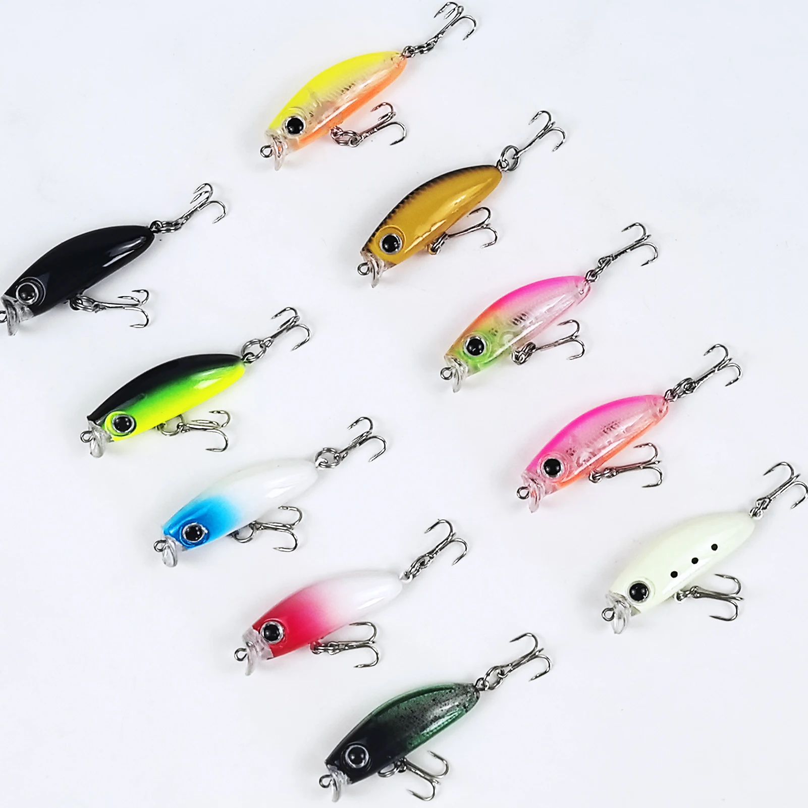 Free Fisher Señuelos Minnow hundimiento lento con sonajero Wobbler - imagen 3