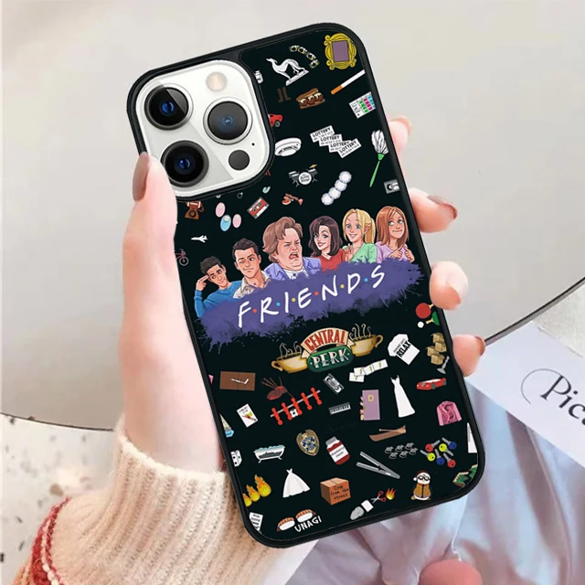 Detalle del diseño trasero de la funda Friends