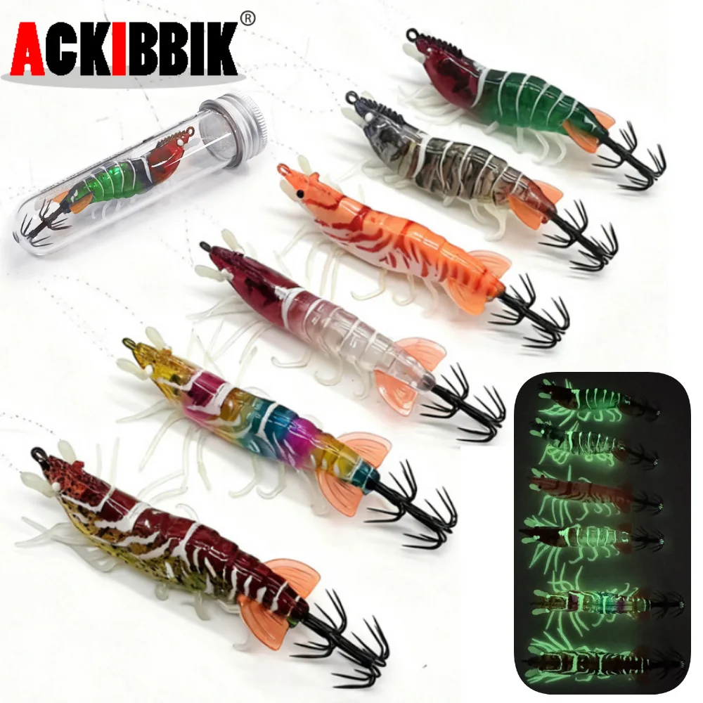 Ackibbik Señuelo de gambas saladas para sepia y pulpo - imagen 3