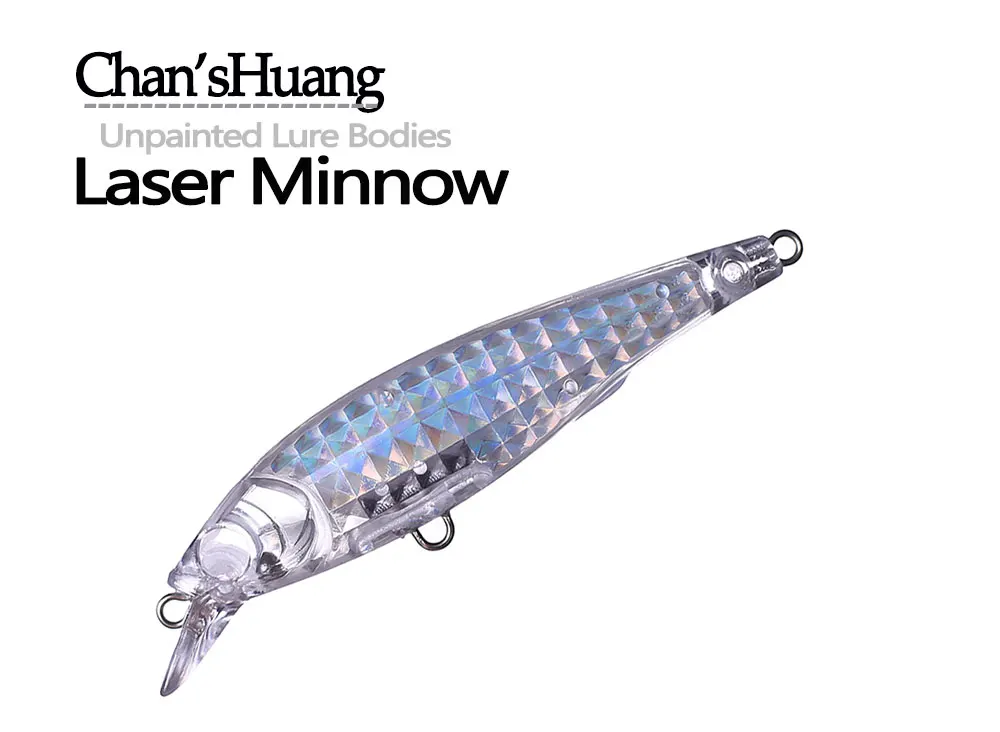 Señuelos minnow holográficos en blanco para personalizar