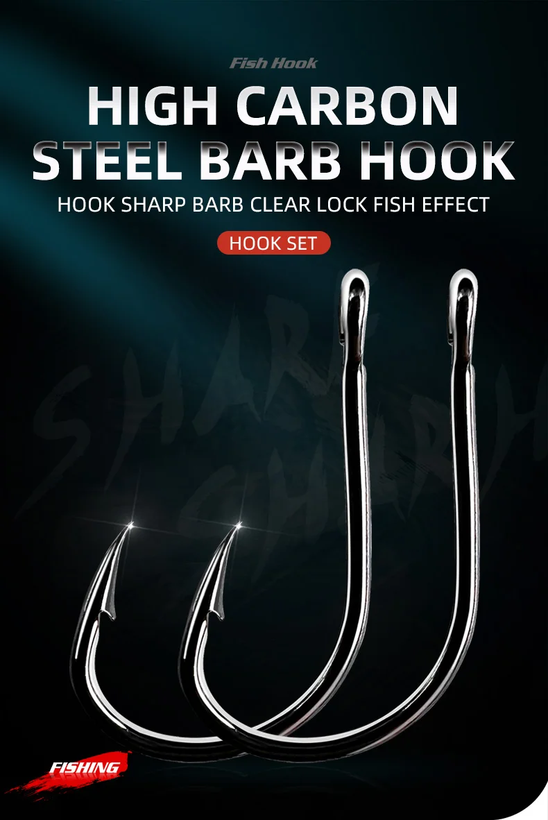 Anzuelos de pesca ShareShark con púas