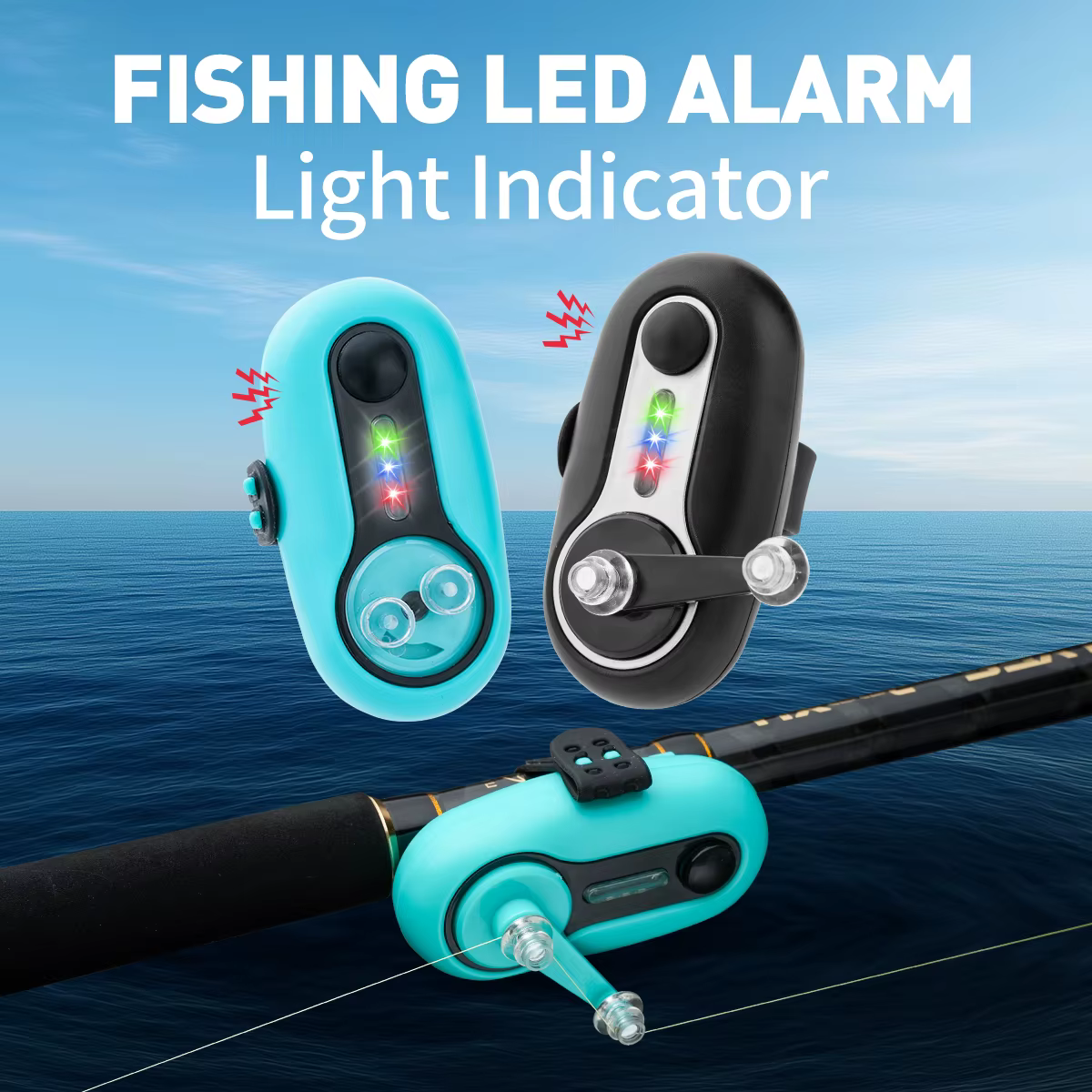 Alarma de pesca electrónica para caña de surf con sirena y zumbador - imagen 3