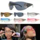 Gafas de sol deportivas sin montura envolventes punk Y2K para mujer - imagen 4