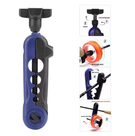 Enrollador de línea portátil ABS para carretes spinning y baitcasting - imagen 3