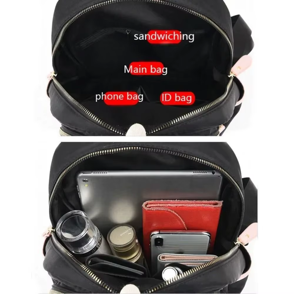 Mochila antirrobo sobre fondo claro
