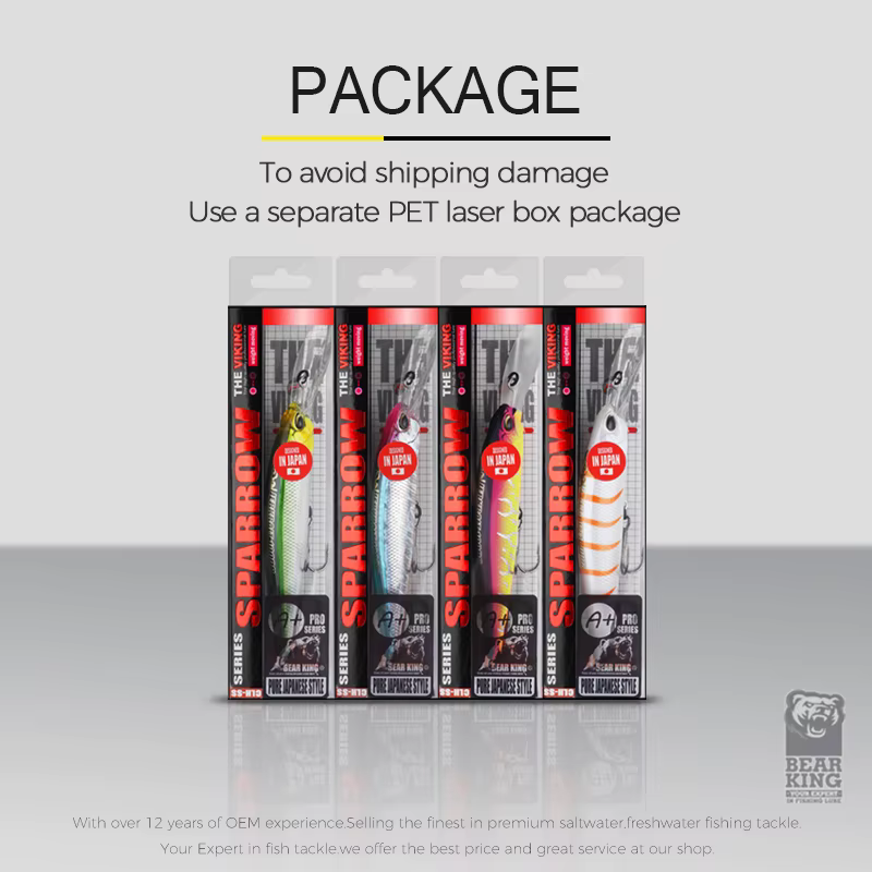 BEARKING Wobbler Minnow – Señuelo duro con peso magnético - imagen 5