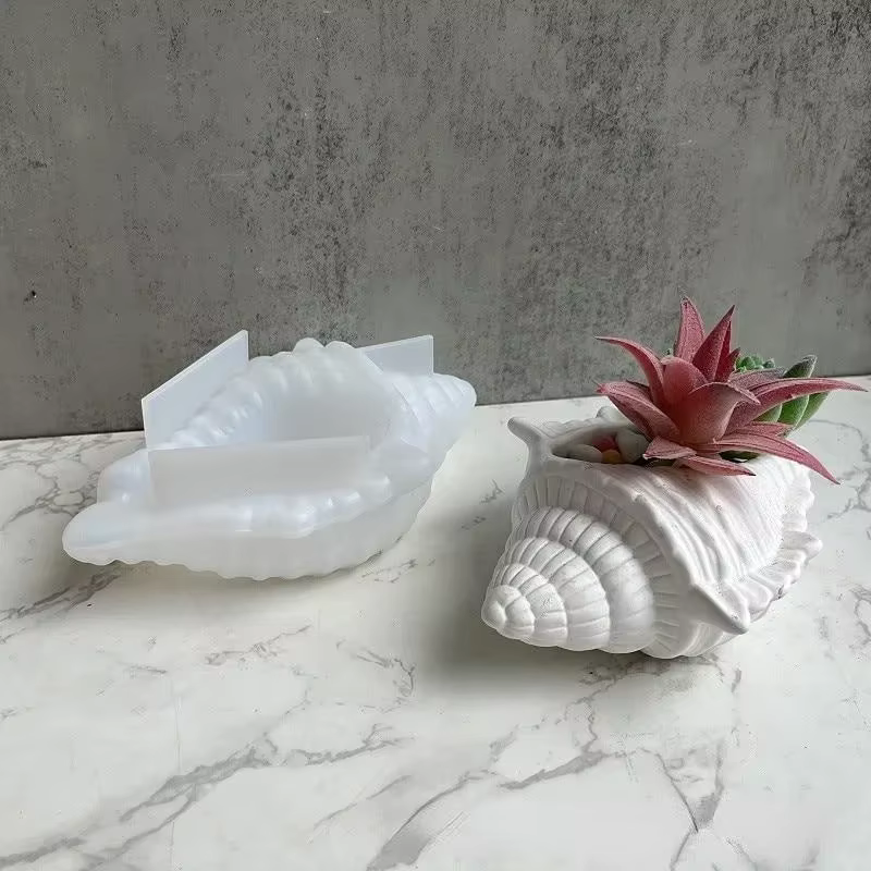 Molde de silicona para macetas artesanales