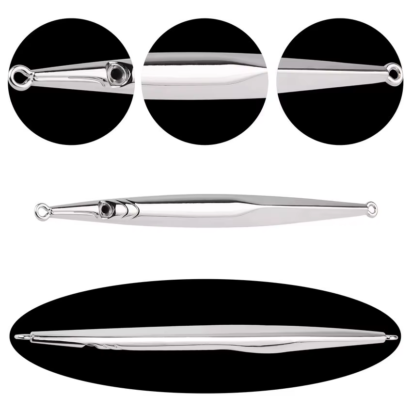 Señuelo Jigging Metal aleación Zinc con ojos 3D para pesca deportiva - imagen 5