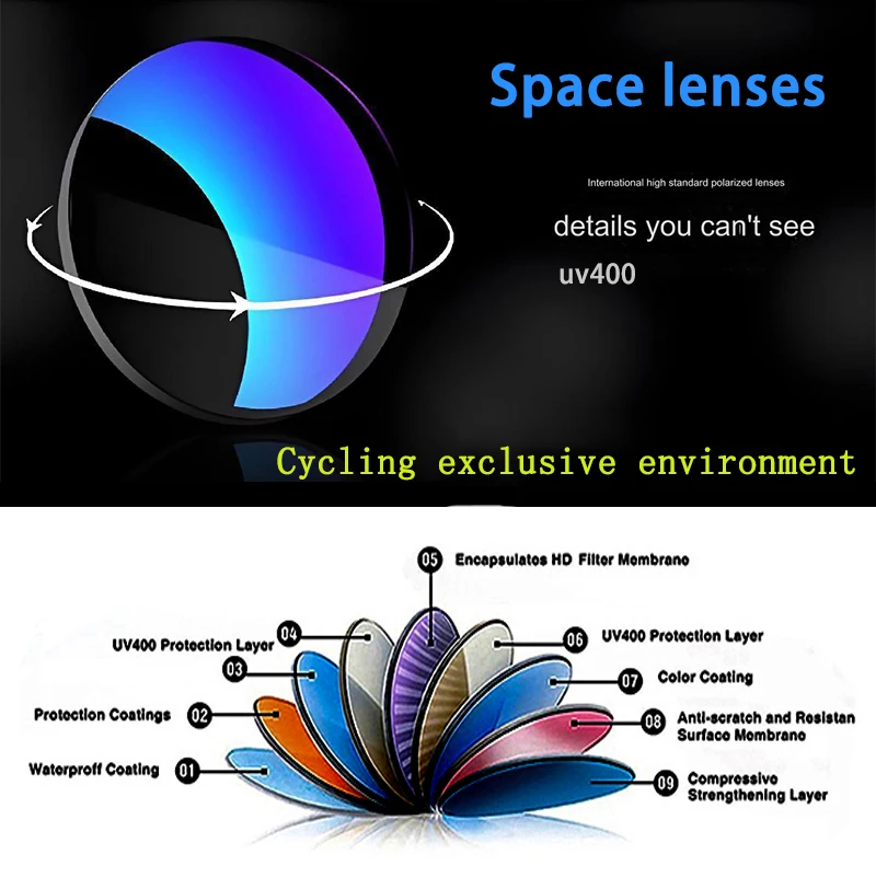 gafas de ciclismo estilo colorido