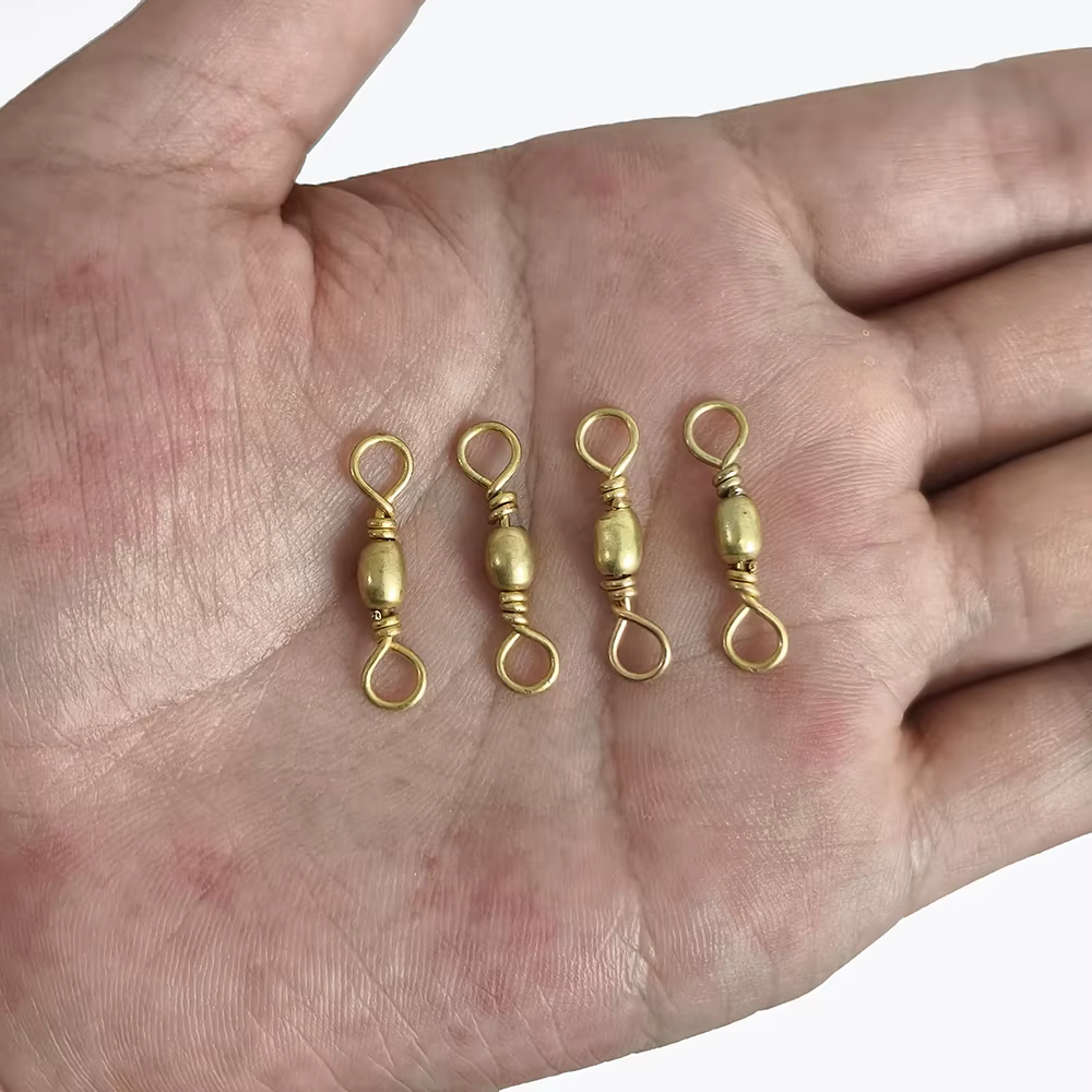 Senuelos para pez gato cobre con anillo solido y sedal Barril carpa - imagen 4
