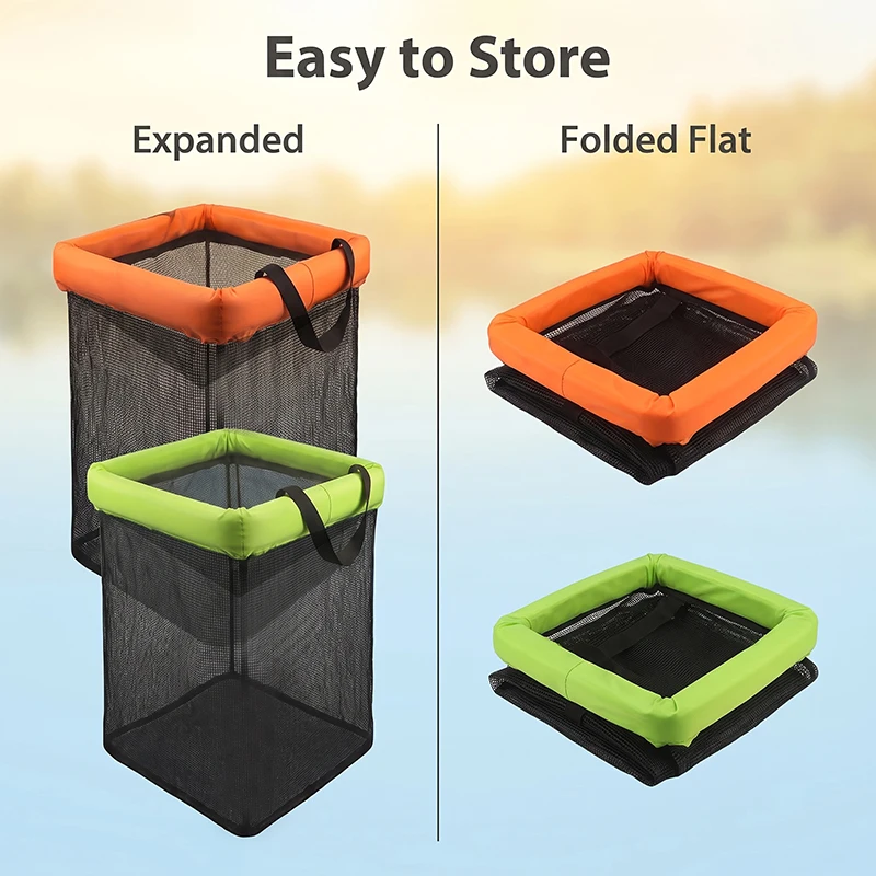 Cesta flotante para peces vivos – Red de secado rápido carpas - imagen 3
