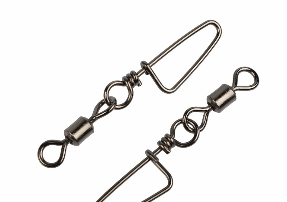 Conector giratorio terminal para señuelos y anzuelos