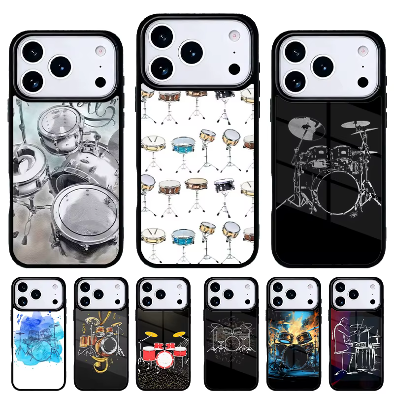 Funda móvil pesca con tambor para iPhone 15/14/13/12/11 Pro