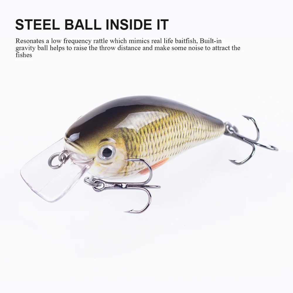 Hanlin señuelo flotante pececillo negro – Cebo artificial de pesca - imagen 5