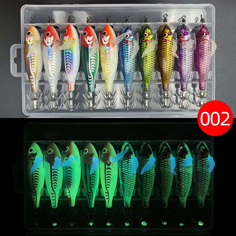 ShareShark Señuelos Calamar Láser Luminosos para Sepia y Pulpo - imagen 2