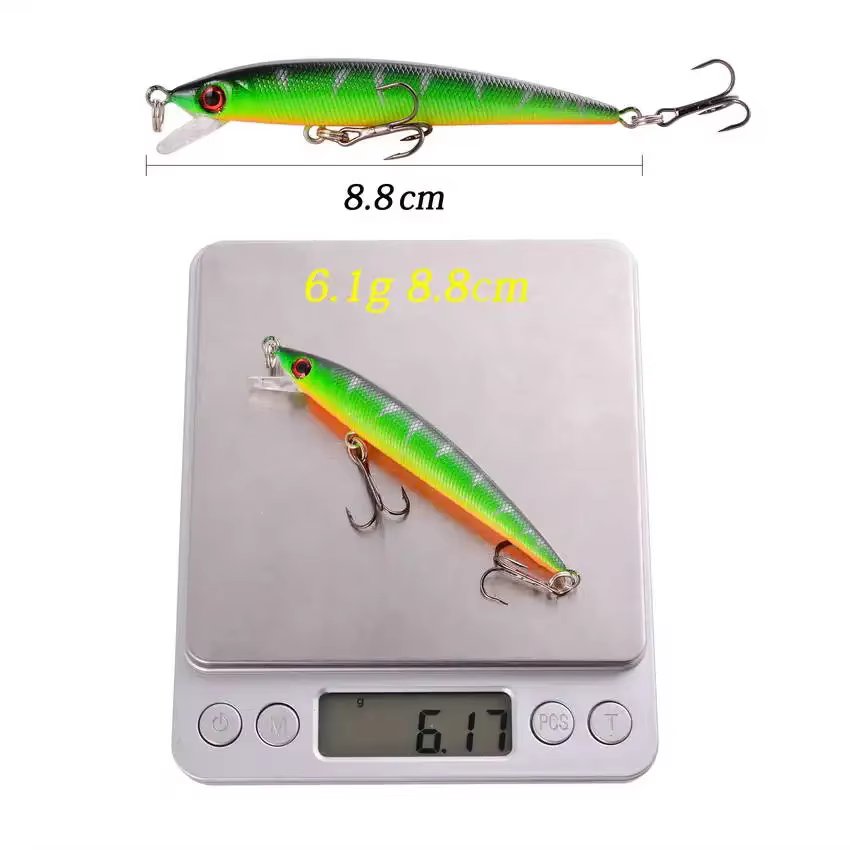 Señuelos Minnow Wobbler Crankbaits 3D – Cebo duro 8,8 cm lubina - imagen 5