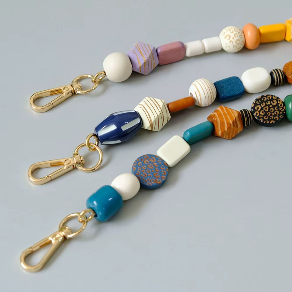 Cadena Extensión con Cuentas para Bolso Retro – Correa Ajustable