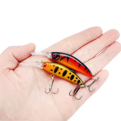 Señuelo jerkbait minnow de lengua larga para lubina