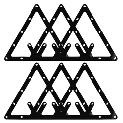 Portabalas triangular para billar con lámina protectora – Set de 6 uds