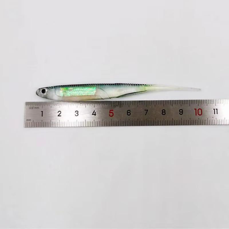 Swimbait arcoíris 10 cm con cola en T oscilante - imagen 4