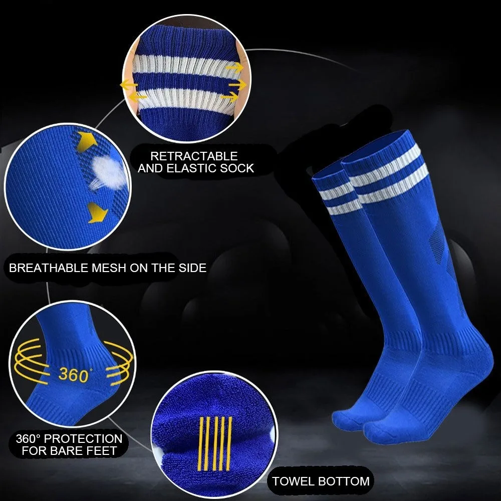 Calcetines de fútbol antideslizantes transpirables hasta la rodilla - imagen 4