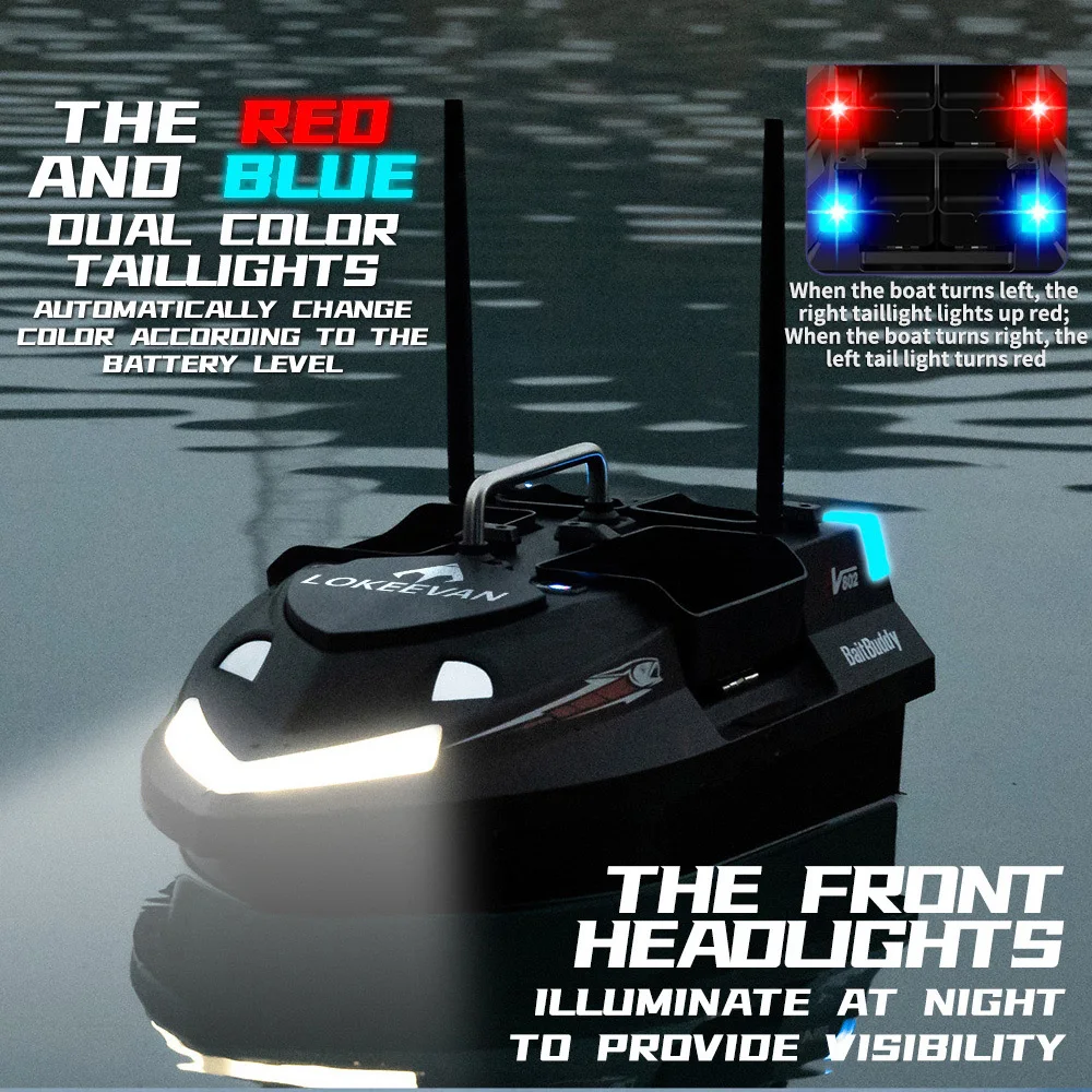 Barco cebador RC V802 Pro con retorno automático y control de crucero - imagen 5