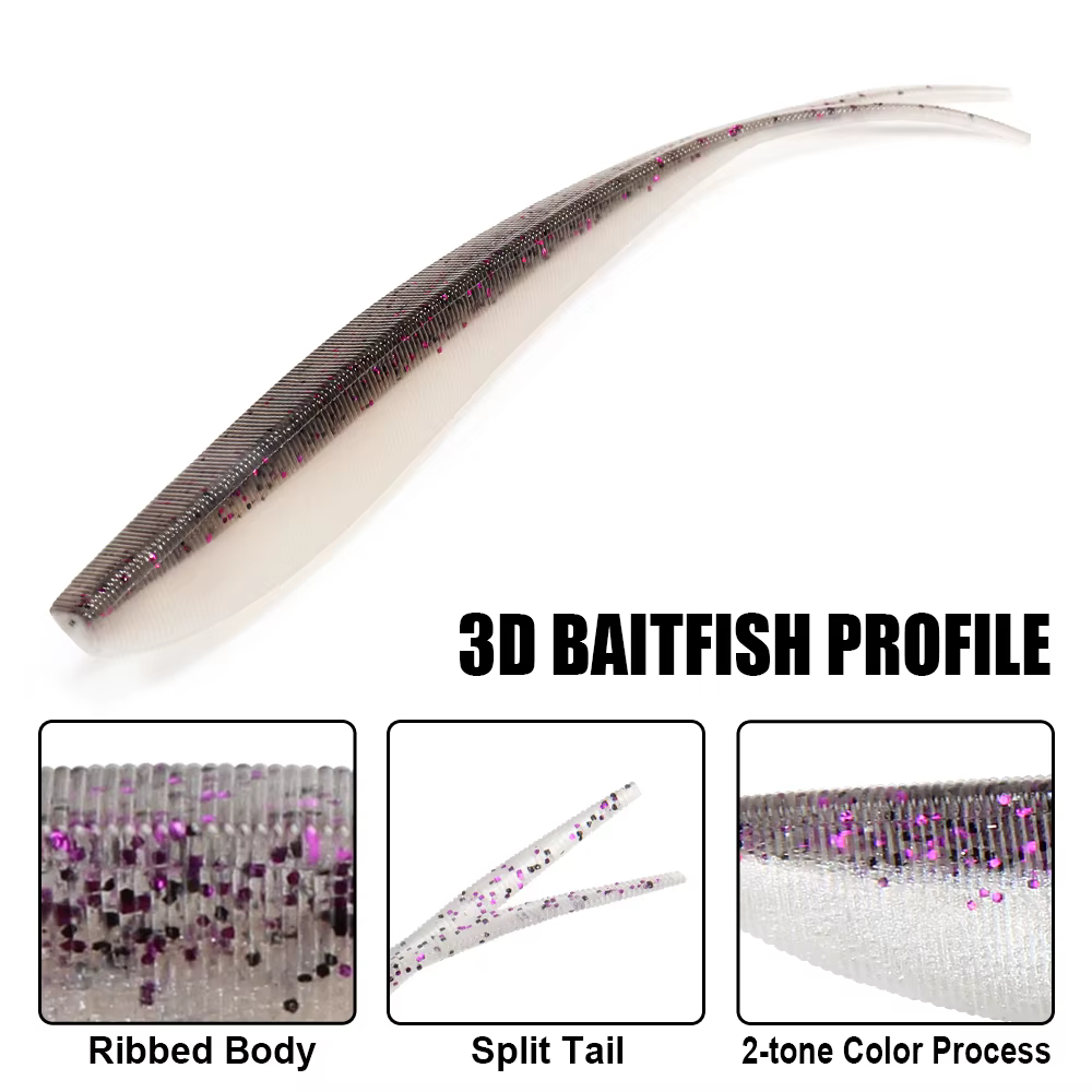 Señuelo Soft Spinpoler Fluke Split Tail para Baars - imagen 4