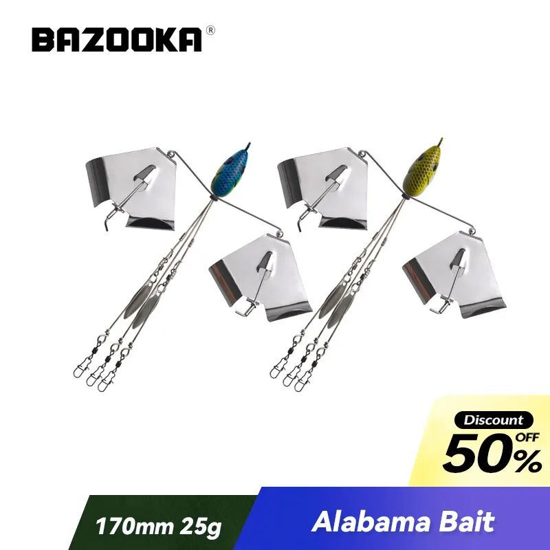Señuelo Bazooka 25g con hélice y acabado brillante