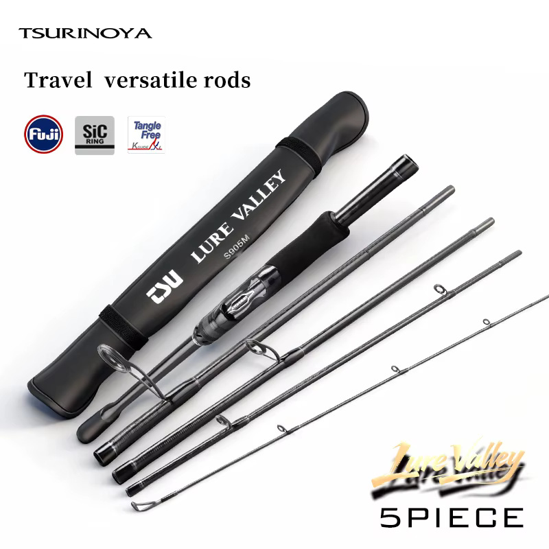 TSURINOYA LURE VALLEY caña spinning con guías Fuji para viajes