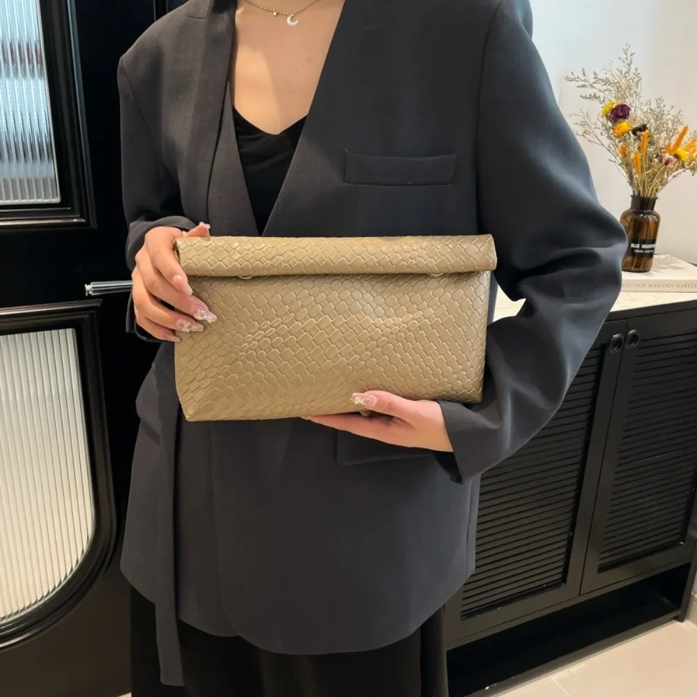 Bolso de mano elegante con hebilla y monedero patrón piedra - imagen 5