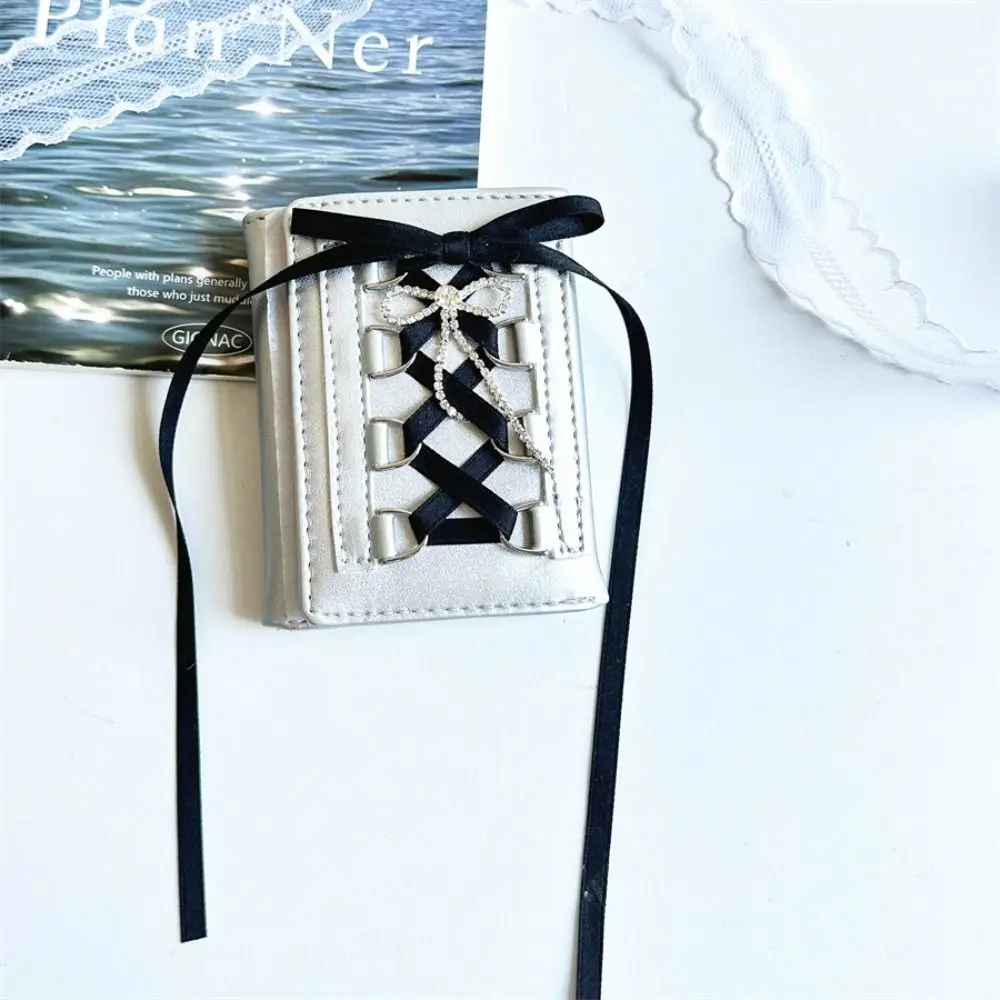 Cartera casual Y2K plateada con correa y monedero corto mujer - imagen 3