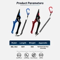 Alicates de pesca TEASER WFG-1840 multifuncionales con cortalíneas
