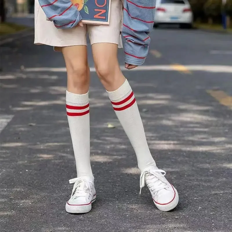 Calcetines de pesca para mujer - medias de pantorrilla JK rayadas - imagen 4