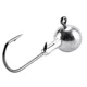 Anzuelos jig head plomados de cabeza redonda para vinilo lubina