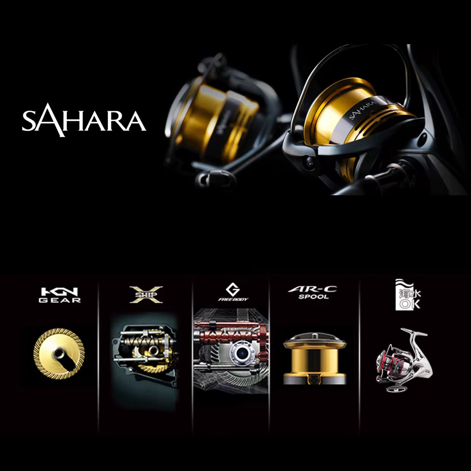 Shimano Sahara 2022 Carrete Giratorio para agua salada - 5.0:1 - imagen 2