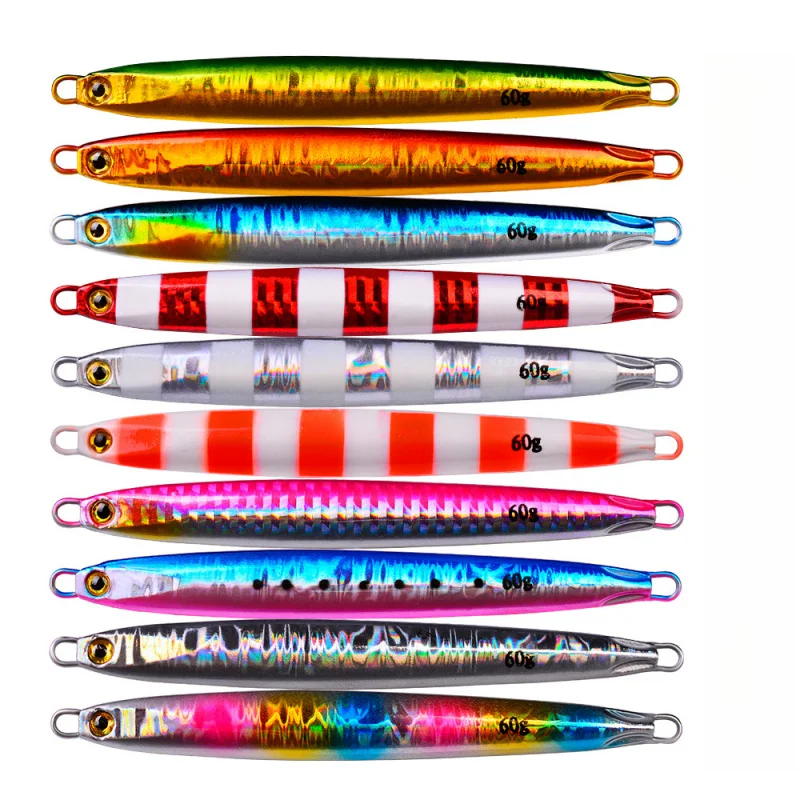 PRO BEROS Long Cast Jig metálico luminoso que se hunde - imagen 3