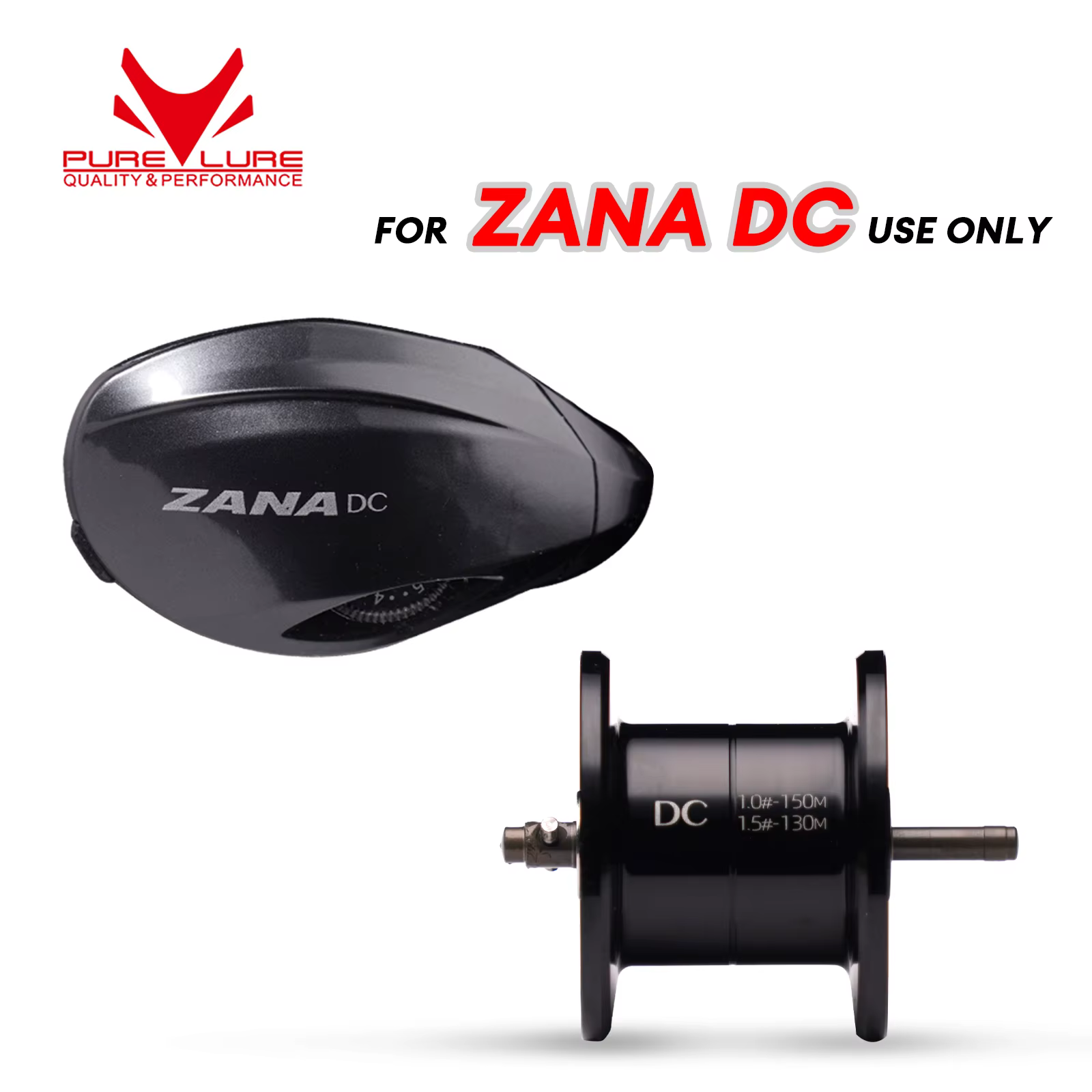 Carrete Purelure Zana DC con tapa lateral y sistema de arrastre
