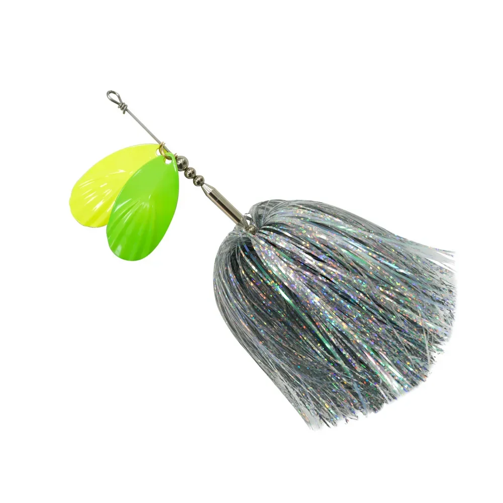 MUKUN Señuelo Giratorio de Goma con Lentejuelas – Jig Head Metálico - imagen 3