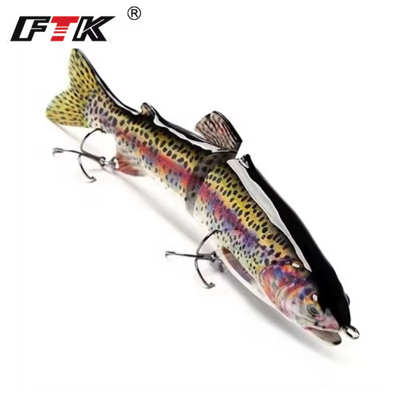 Señuelo Lápiz FTK 65G – Swimbait multiarticulado para lubina - imagen 3