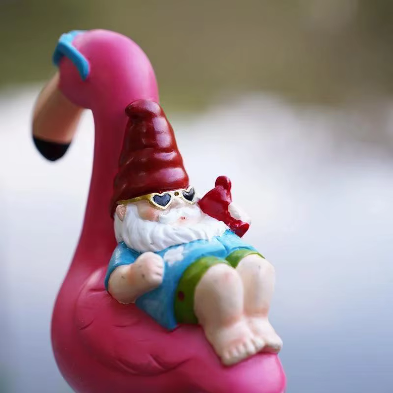 Estatua de flamenco para jardín, balcón y terraza - imagen 4